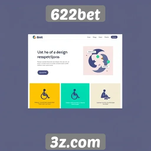 Acessibilidade e design do site 622bet