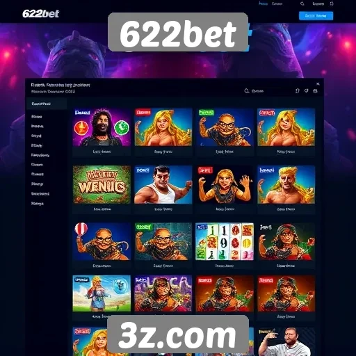 Categorização de jogos em 622bet e suas funcionalidades