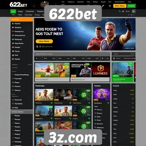Interface do usuário da 622bet é intuitiva e acessível